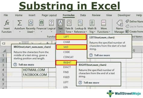 substring function excel|How to Extract a Substring in Microsoft Excel .